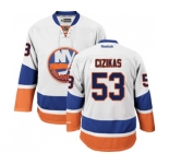 Youth Reebok New York Islanders #53 Casey Cizikas Authentic White Away NHL Jersey