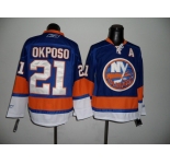 youth nhl jerseys new york Islanders #21 okposo lt.blue