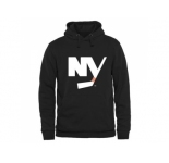 New York Islanders Black Rinkside Logo Pullover Hoodie