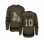 Men Adidas Ottawa Senators #10 Tom Pyatt Green Salute to Service Stitched NHL Jersey
