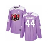 Men Adidas Ottawa Senators #44 Jean-Gabriel Pageau Purple Authentic Fights Cancer Stitched NHL Jersey