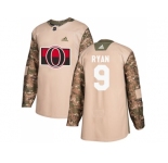 Men Adidas Ottawa Senators #9 Bobby Ryan Camo Authentic 2017 Veterans Day Stitched NHL Jersey