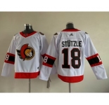 Men Ottawa Senators 18 Tim Stutzle White Stitched jersey