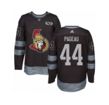 Men's Adidas Ottawa Senators #44 Jean-Gabriel Pageau Authentic Black 1917-2017 100th Anniversary NHL Jersey
