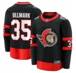 Men's Ottawa Senators #35 Linus Ullmark Fanatics Black Home Premier Breakaway Player Jersey