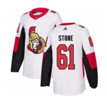 Men's Ottawa Senators #61 Mark Stone White Road Stitched Hockey Jersey