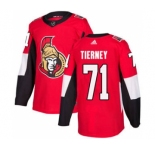 Men's Ottawa Senators #71 Chris Tierney Red Home Stitched Hockey Jersey