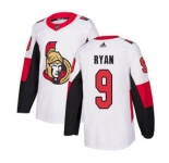 Men's Ottawa Senators #9 Bobby Ryan White Road Stitched Hockey Jersey