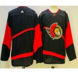 Men's Ottawa Senators Blank Black 2022 Reverse Retro Authentic Jersey