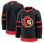Men's Ottawa Senators Blank Black 2024-25 Home Stitched Hockey Jersey