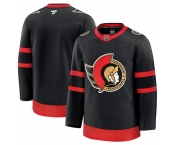Men's Ottawa Senators Blank Black 2024-25 Home Stitched Hockey Jersey