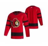 Men's Ottawa Senators Blank Red 2020-21 Reverse Retro Alternate Hockey Jersey