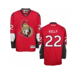 Men's Reebok Ottawa Senators #22 Chris Kelly Authentic Red Home NHL Jersey