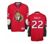 Men's Reebok Ottawa Senators #22 Chris Kelly Authentic Red Home NHL Jersey