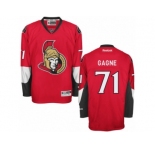 Men's Reebok Ottawa Senators #71 Gabriel Gagne Authentic Red Home NHL Jersey