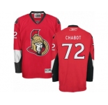 Men's Reebok Ottawa Senators #72 Thomas Chabot Authentic Red Home NHL Jersey