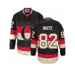 Men's Reebok Ottawa Senators #82 Colin White Authentic Black New Third NHL Jersey