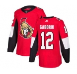 Senators #12 Marian Gaborik Red Home Stitched Hockey Jersey