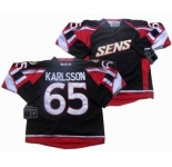 nhl Ottawa Senators #65 Erik Karlsson black