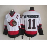 nhl jerseys ottawa senators #11 alfredsson white[m&n][patch C]