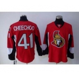 nhl ottawa senators #41 cheechoo red