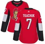 Women's Authentic Ottawa Senators #7 Brady Tkachuk Adidas Home Red Jersey