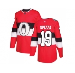 Youth Adidas Ottawa Senators #19 Jason Spezza Red Authentic 2017 100 Classic Stitched NHL Jersey