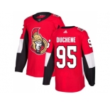 Youth Adidas Ottawa Senators #95 Matt Duchene Red Home Authentic Stitched NHL Jersey