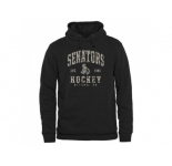 Men's Ottawa Senators Black Camo Stack Pullover Hoodie