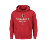 Ottawa Senators Majestic Red Critical Victory Pullover Hoodie Sweatshirt