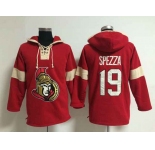 nhl jerseys ottawa senators #19 spezza red[pullover hooded sweatshirt]