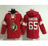 nhl jerseys ottawa senators #65 karlsson red[pullover hooded sweatshirt]