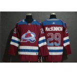 Colorado Avalanche #29 Nathan MacKinnon Burgundy Drift Fashion Men's Stitched Hockey Jersey