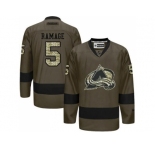 Colorado Avalanche #5 Rob Ramage Green Salute to Service Stitched NHL Jersey