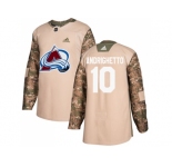 Men Adidas Colorado Avalanche #10 Sven Andrighetto Camo Authentic 2017 Veterans Day Stitched NHL Jersey