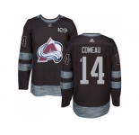 Men Adidas Colorado Avalanche #14 Blake Comeau Black 1917-2017 100th Anniversary Stitched NHL Jersey