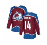 Men Adidas Colorado Avalanche #14 Blake Comeau Burgundy Home Authentic Stitched NHL Jersey