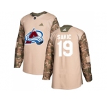 Men Adidas Colorado Avalanche #19 Joe Sakic Camo Authentic 2017 Veterans Day Stitched NHL Jersey
