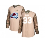 Men Adidas Colorado Avalanche #33 Patrick Roy Camo Authentic 2017 Veterans Day Stitched NHL Jersey