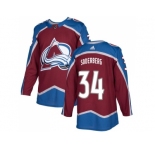 Men Adidas Colorado Avalanche #34 Carl Soderberg Burgundy Home Authentic Stitched NHL Jersey