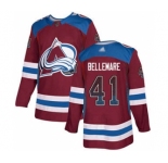 Men's Avalanche #41 Pierre-Edouard Bellemare Burgundy Home Authentic Drift Fashion Stitched Hockey Jersey