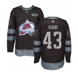 Men's Avalanche #43 Nazem Kadri Black 1917-2017 100th Anniversary Stitched Hockey Jersey