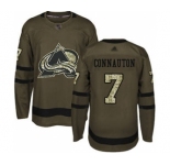 Men's Avalanche #7 Kevin Connauton Green Salute to Service Stitched Hockey Jersey