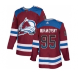 Men's Avalanche #95 Andre Burakovsky Burgundy Home Authentic Drift Fashion Stitched Hockey Jersey