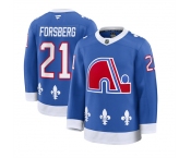 Men's Colorado Avalanche #21 Peter Forsberg Blue 2025 Alternate Stitched Jersey