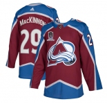 Men's Colorado Avalanche #29 Nathan MacKinnon 2022 Stanley Cup Champions Patch Stitched Jersey
