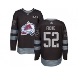 Men's Colorado Avalanche #52 Adam Foote Black 1917-2017 100th Anniversary Stitched NHL Jersey