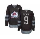 Men's Colorado Avalanche #9 Matt Duchene Black 1917-2017 100th Anniversary Stitched NHL Jersey