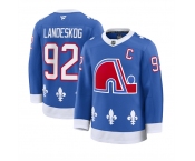 Men's Colorado Avalanche #92 Gabriel Landeskog Blue 2025 With C Patch Alternate Stitched Jersey