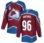 Men's Colorado Avalanche #96 Mikko Rantanen 2022 Burgundy Stanley Cup Final Patch Stitched Jersey